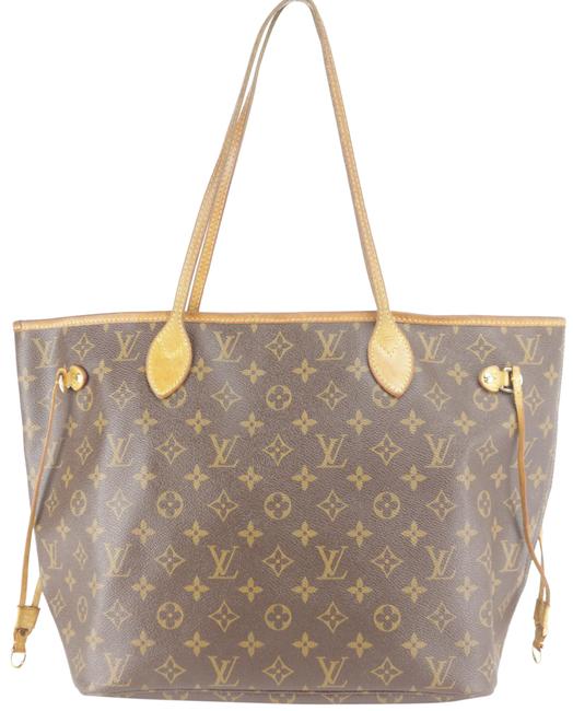 Louis Vuitton Neverfull 16lk1206 Brown Coated Canvas Tote