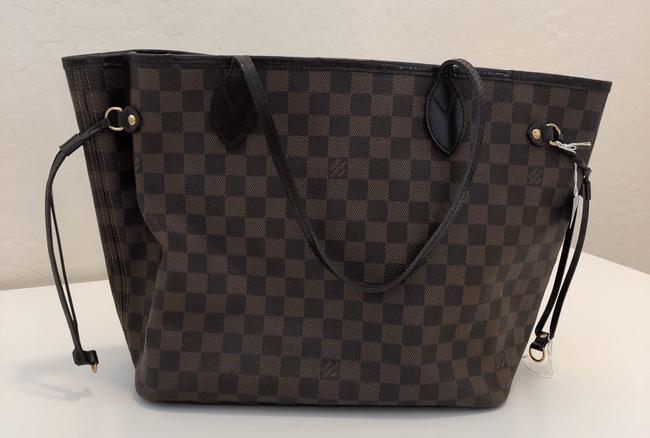 Louis Vuitton Neverfull Brown Damien Ebene Tote