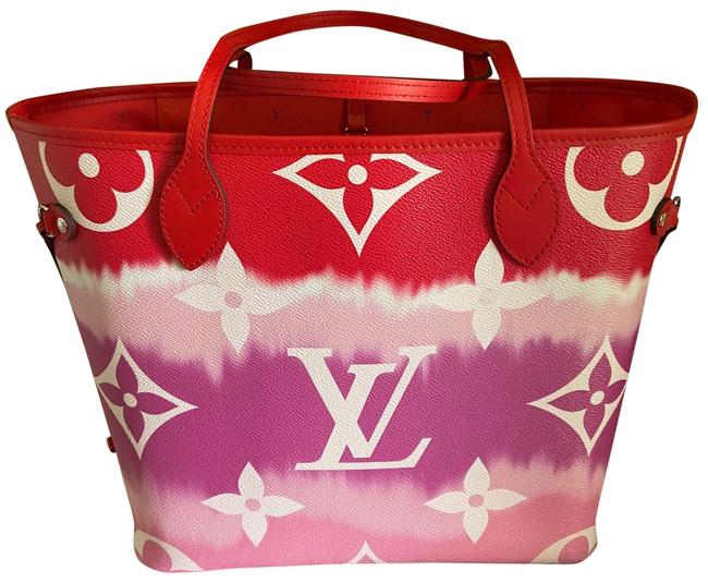 Louis Vuitton Neverfull Escale Red Tote