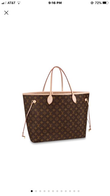 Louis Vuitton Neverfull Gm Beige Monogram Hobo Bag