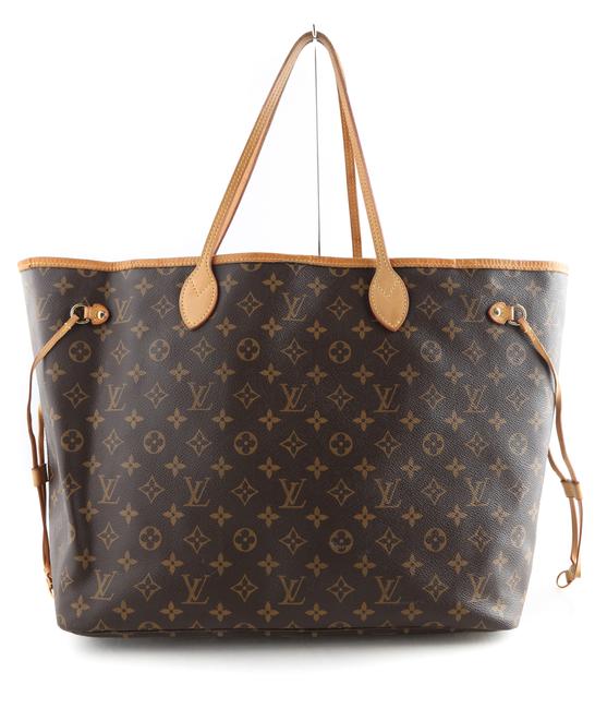 Louis Vuitton Neverfull Gm Brown Monogram Canvas Tote