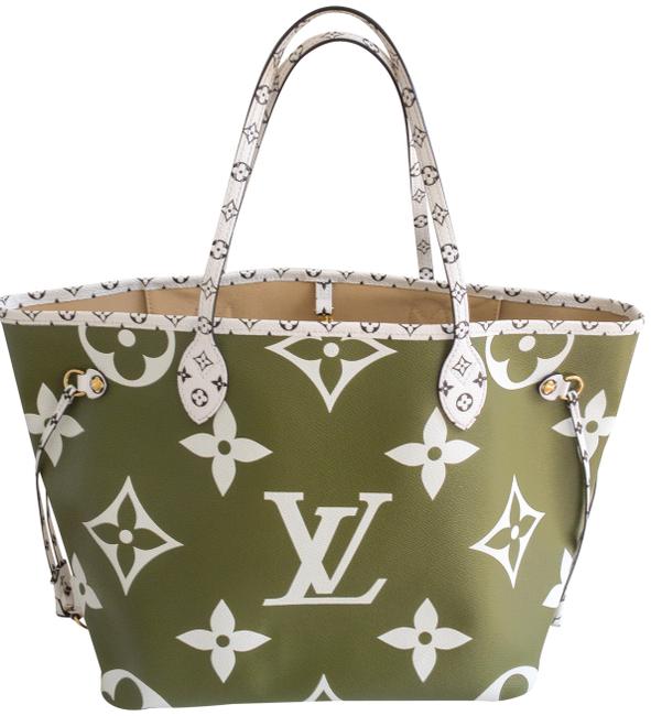 Louis Vuitton Neverfull Mm Giant Khaki 2019 Green Monogram Canvas Tote