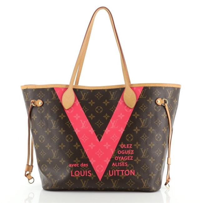 Louis Vuitton Neverfull Nm Limited Edition Cities V Monogram Canvas Mm Tote
