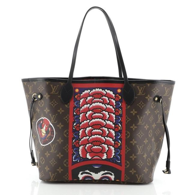 Louis Vuitton Neverfull Nm Limited Edition Kabuki Monogram Canvas Mm Tote