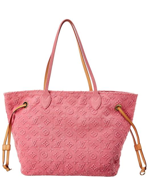 Louis Vuitton Neverfull Pre owned Pink Monogram Stone Canvas Mm Tote