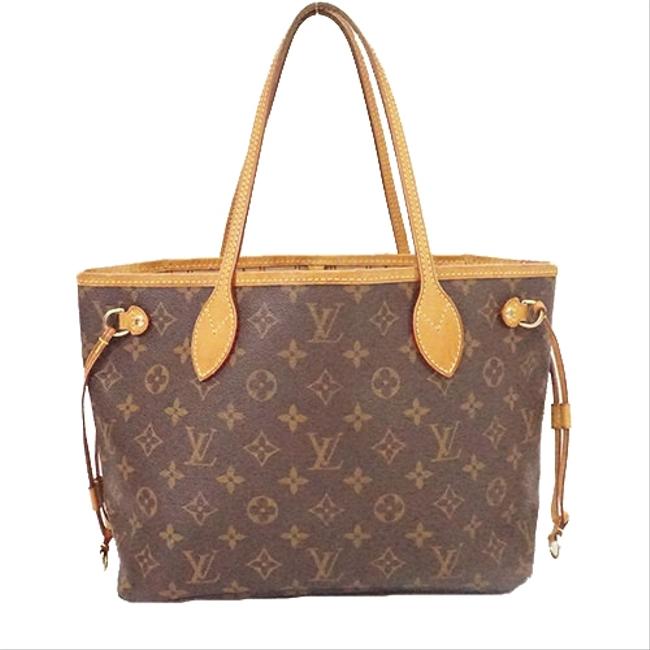Louis Vuitton Neverfull Tote Bag Pm M40155 Women Handbag Brown Monogram