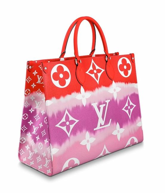 Louis Vuitton Onthego Escale Red Canvas Tote