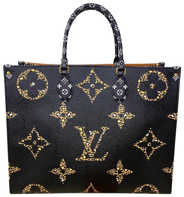Louis Vuitton Onthego Jungle Monogram Noir Black Tote