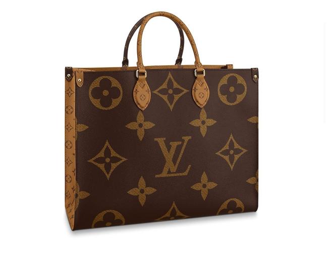 Louis Vuitton Onthego Reverse Brown Canvas Tote