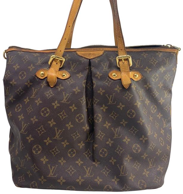 Louis Vuitton Palermo Shoulder Brown Monogram Canvas Tote