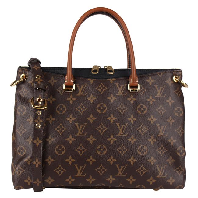 Louis Vuitton Pallas Mm New Condition 8365 Brown Canvas Cross Body Bag