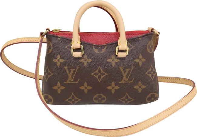 Louis Vuitton Pallas Monogram Nano Brown Canvas Cross Body Bag
