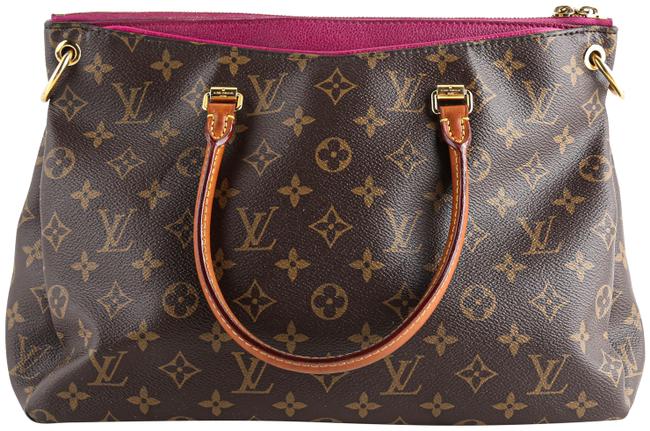 Louis Vuitton Pallas Raisin Brown Monogram Canvas Tote
