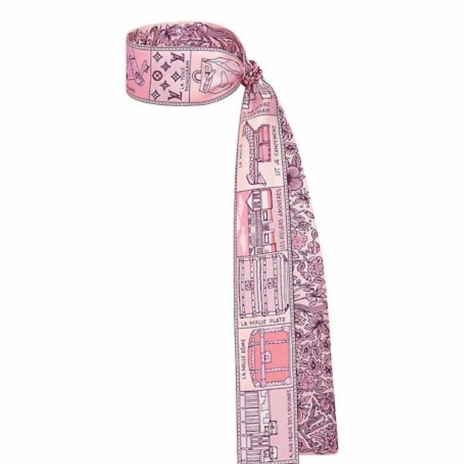 Louis Vuitton Pink Jeu De Bb Bandeau Scarf Wrap