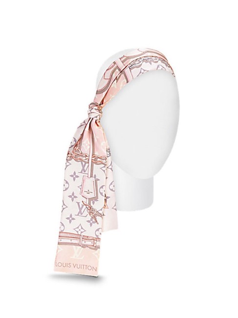 Louis Vuitton Pink Monogram Confidential Bandeau Scarf Wrap