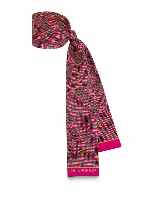 Louis Vuitton Pink Pop Lv Bandeau Scarf Wrap