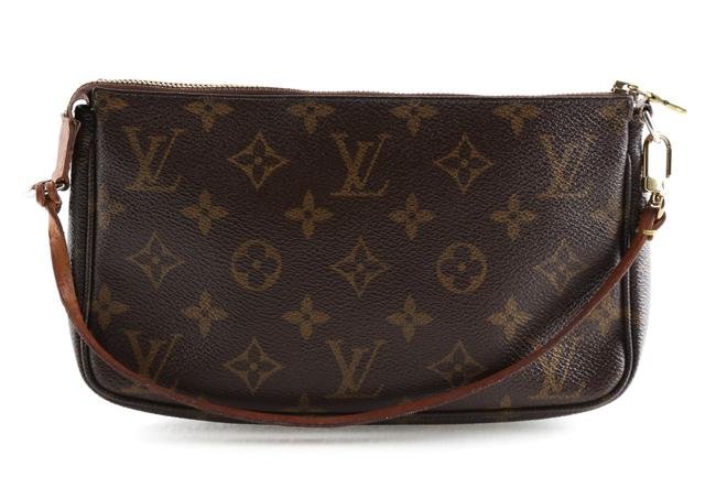 Louis Vuitton Pochette Accessoires Brown Monogram Canvas Clutch