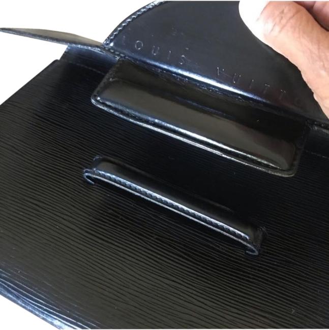 Louis Vuitton Pochette Chaillott Black Epi Leather Clutch