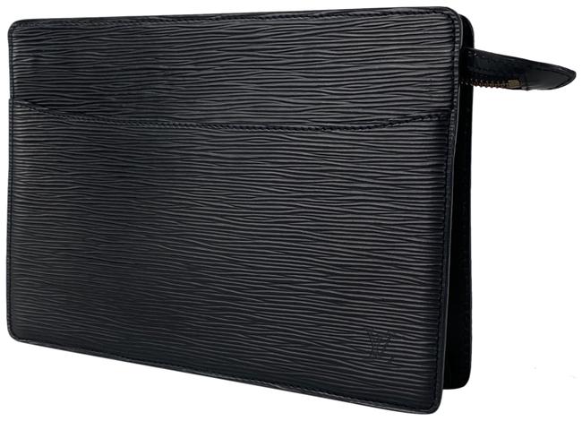 Louis Vuitton Pochette Homme Noir 9la527 Black Epi Leather Clutch