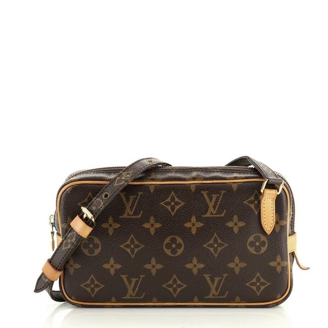Louis Vuitton Pochette Marly Bandouliere Brown Monogram Canvas Cross Body Bag