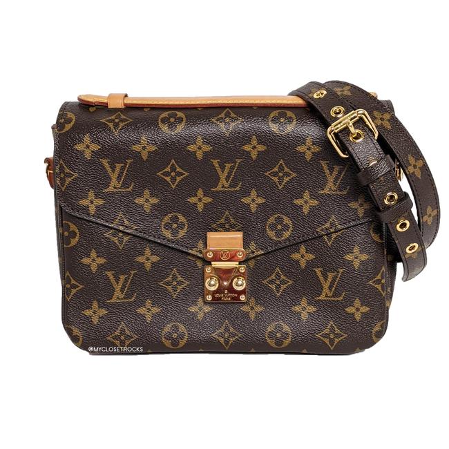 Louis Vuitton Pochette Metis Brown Monogram Canvas Satchel