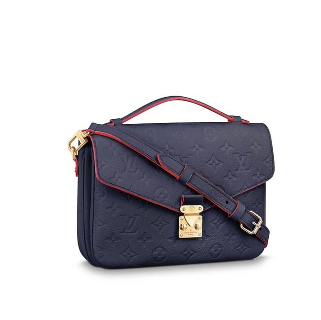 Louis Vuitton Pochette Metis Empreinte Marine Rouge Leather Cross Body Bag
