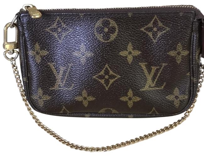 Louis Vuitton Pochette Mini Brown Wristlet