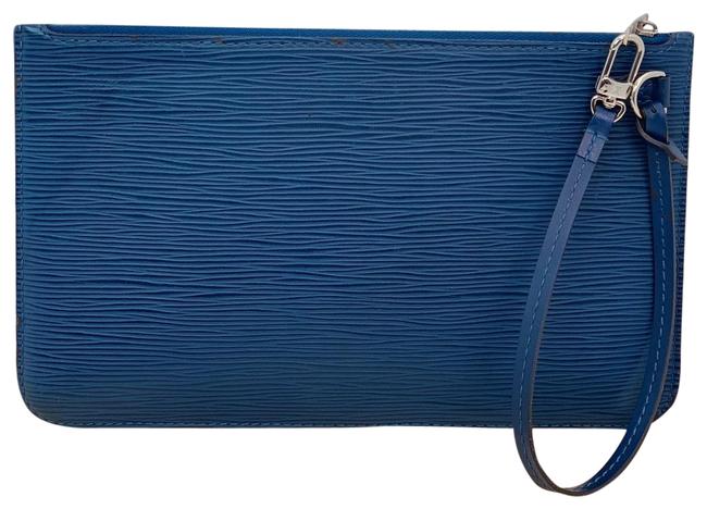 Louis Vuitton Pochette A335 Saphir Blue Epi Leather Clutch
