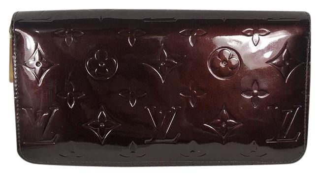 Louis Vuitton Purple Zippy Amarante Monogram Vernis Leather Wallet