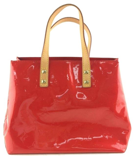 Louis Vuitton Reade Pm Red Patent Leather Satchel