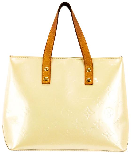 Louis Vuitton Reade Pm Beige Monogram Vernis Leather Tote