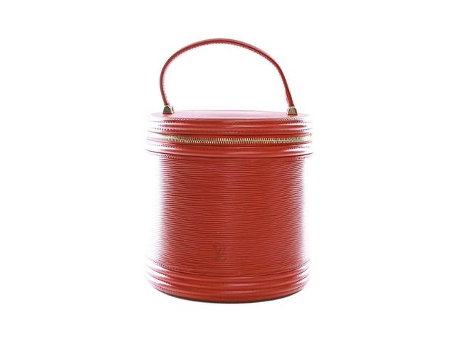 Louis Vuitton Red Cannes Epi Vanity Cosmetic Bag