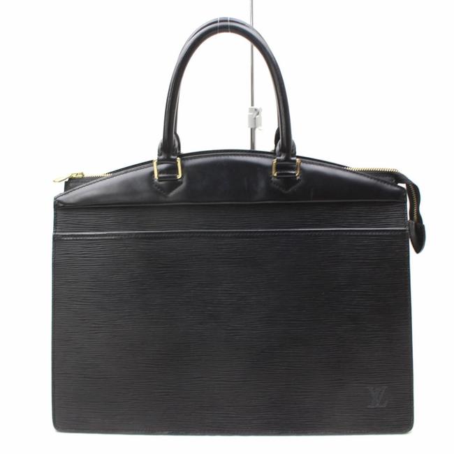 Louis Vuitton Vanity Case Riviera 868557 Black Leather Satchel