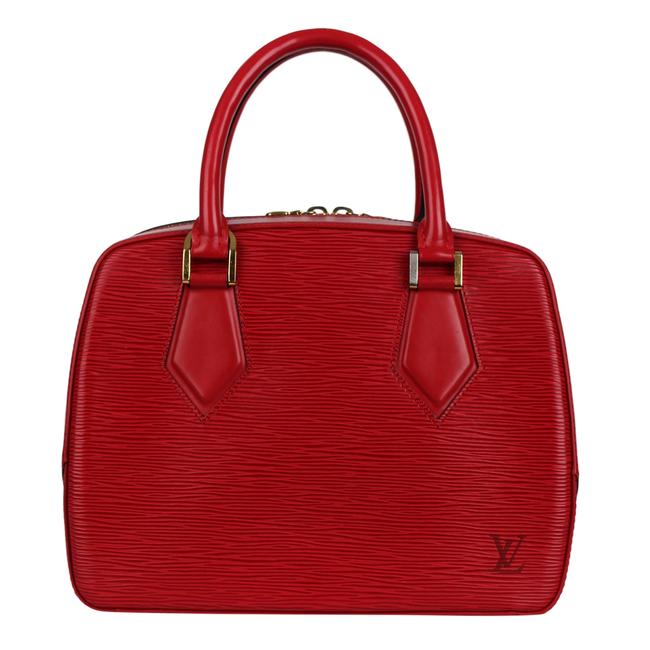 Louis Vuitton Sablons Handbag 7381 Red Epi Leather Cross Body Bag