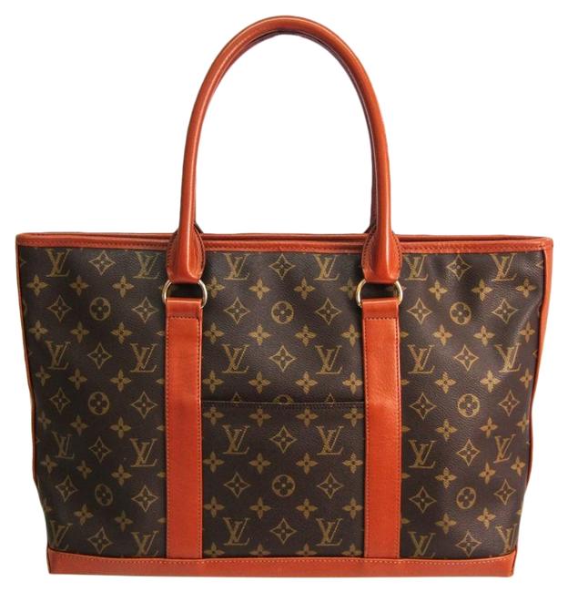 Louis Vuitton Sac Weekend M42425 Handbag Monogram Satchel