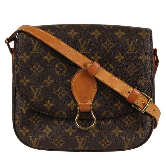 Louis Vuitton Saint Cloud Gm Monogram 7155 Brown Canvas Cross Body Bag