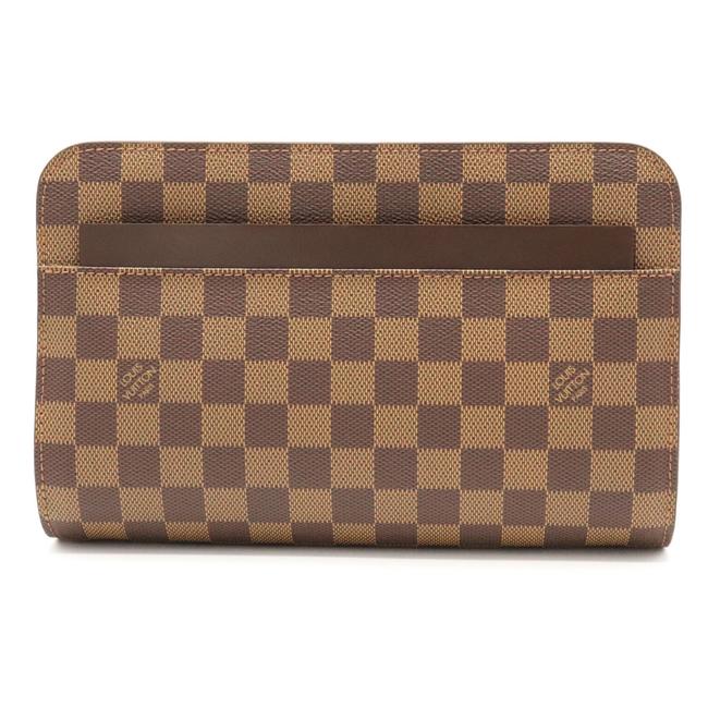 Louis Vuitton Saint Second Handbag N51993 Damier Canvas Pvc Clutch