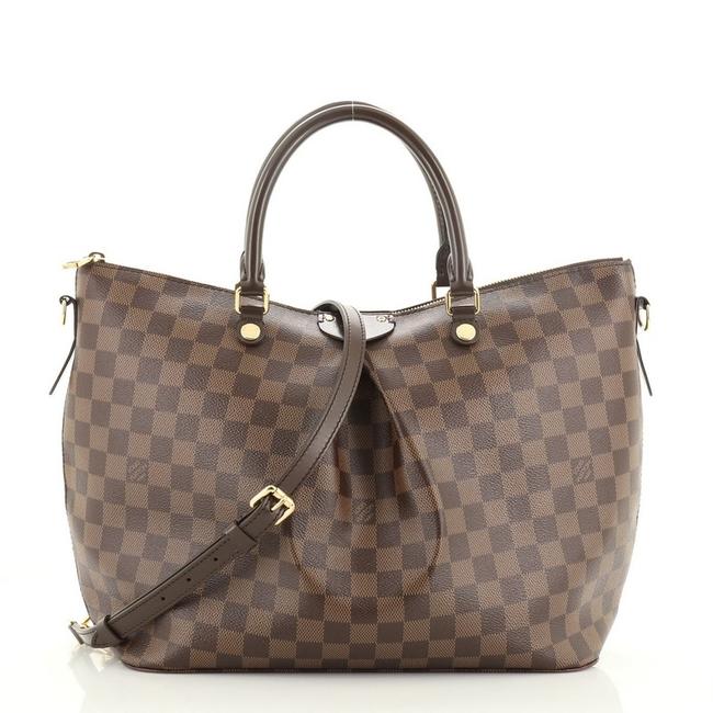 Louis Vuitton Siena Handbag Damier Gm Brown Coated Canvas Tote