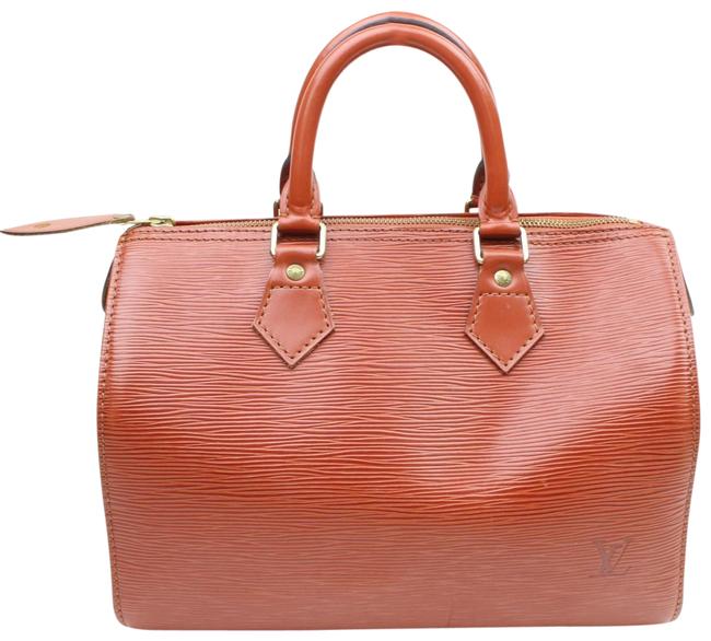Louis Vuitton Speedy 25 869648 Brown Leather Satchel