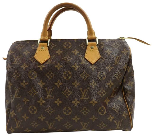 Louis Vuitton Speedy 30 871044 Brown Monogram Satchel