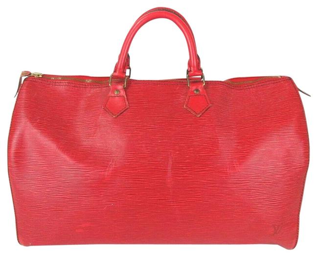 Louis Vuitton Speedy 30 Boston Castilian Red Epi Leather Satchel