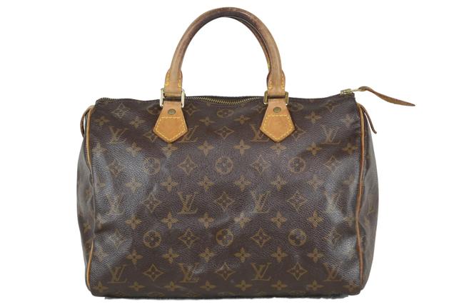 Louis Vuitton Speedy 30 Brown Monogram Canvas Tote