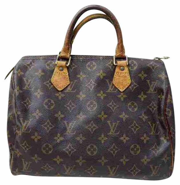 Louis Vuitton Speedy 30 Hand #5734l92 Brown Satchel