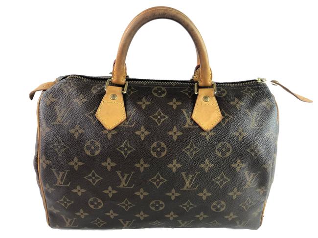 Louis Vuitton Speedy 30 Monogram Brown Canvas Tote