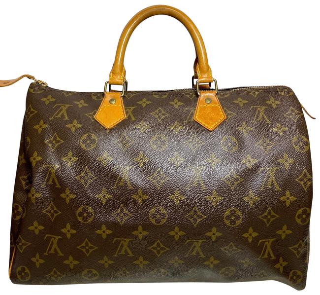 Louis Vuitton Speedy 35 Handbag Monogram Canvas Satchel