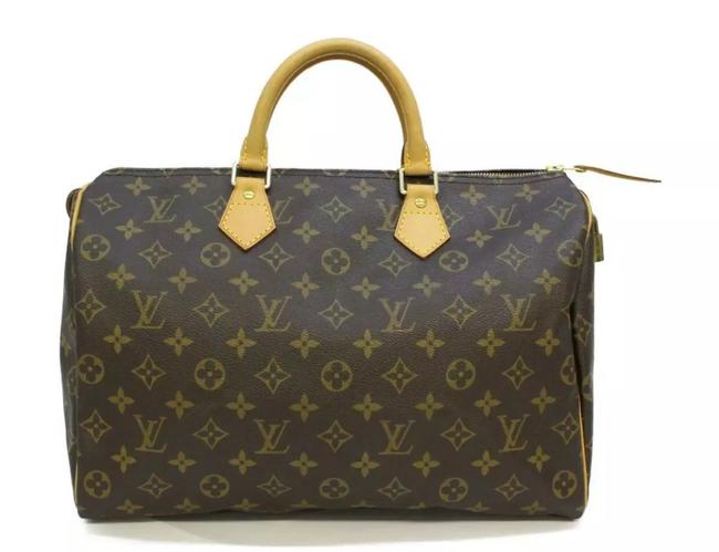 Louis Vuitton Speedy 35 Monogram Canvas Satchel