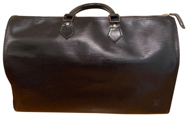 Louis Vuitton Speedy 40 Black Epi Leather Satchel