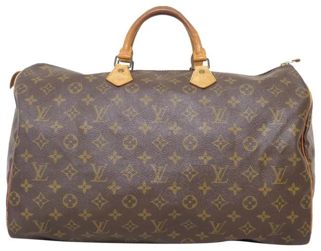Louis Vuitton Speedy 40 Doctor Boston Vintage Brown Monogram Canvas Satchel