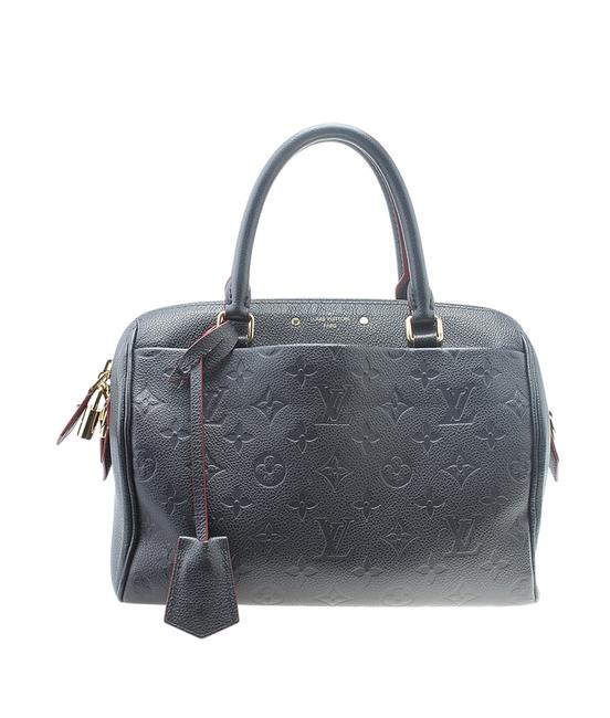 Louis Vuitton Speedy Bandouliere Empreinte 2 182004 Blue Leather Satchel