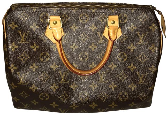 Louis Vuitton Speedy M41108 Monogram Leather Satchel